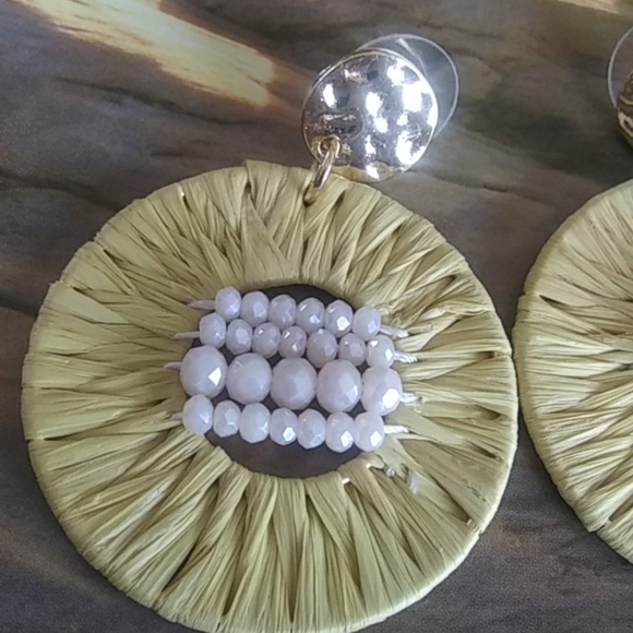 Handcrafted Woven Earrings NEW - Picture 2 of 4